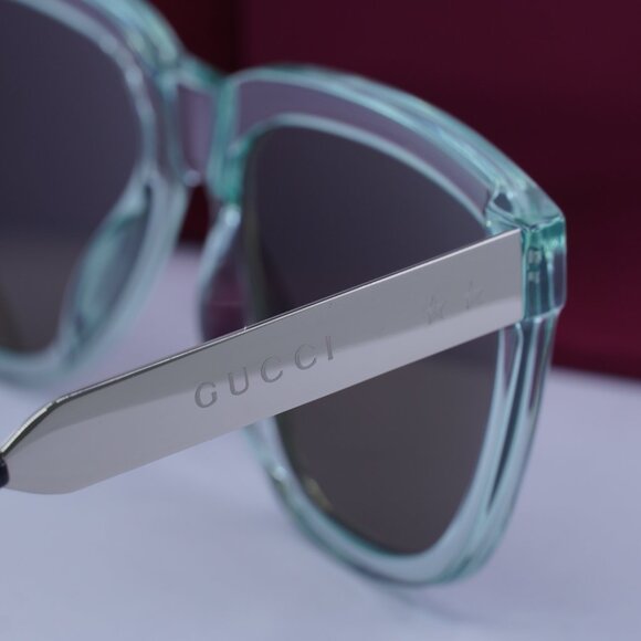 Gucci GG0976S 002 Square Sunglasses - Shiny Green\Brown - Picture 6 of 10